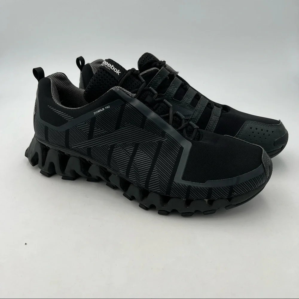 Reebok Men’s Size 13 ZigTech ZigWild TR2 Trail Running Shoes Black Black.